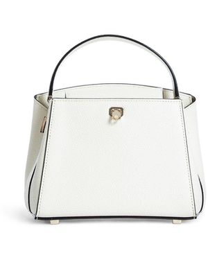 Valextra Brera Crossbody Micro Bag - White
