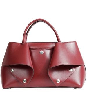 TOTEME Small Marcer Leather Tote Bag - Red