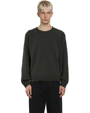 Jil Sander Wool Blend Crewneck Jumper - Black