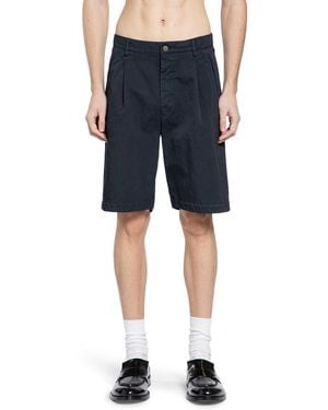 Massimo Osti Studio Cotton Nylon Gabardine Shorts - Blue