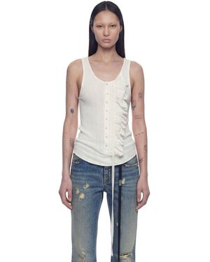 Ann Demeulemeester Rase Serafino Tank Top - Blue