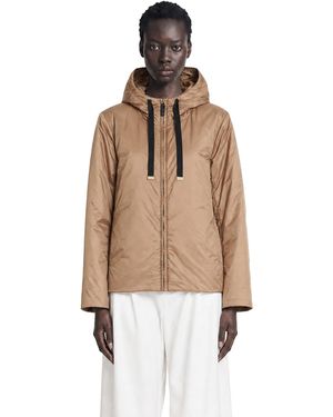 Max Mara Padded Water-Repellent Hooded Jacket - Natural