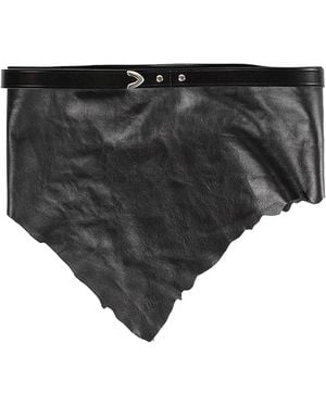 Ann Demeulemeester Romy Distressed Leather Belt - Black
