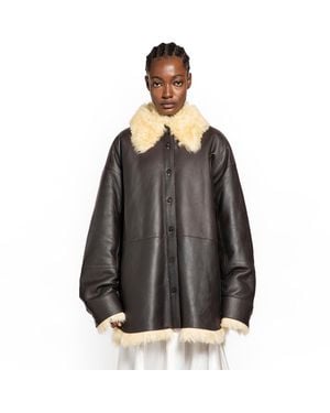 Acne Studios Shearling Jacket - Black