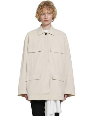 TOTEME Collared Drawstring Jacket - Natural
