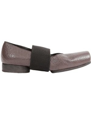 Uma Wang Leather Ballet Shoes - Gray
