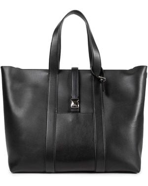 Moncler Genius Ee72 By Edward Enninful Ee Leather Tote - Black