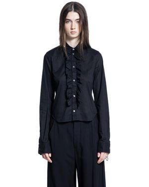 Ann Demeulemeester Erma Ruffled Shirt - Blue