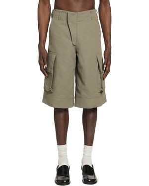 BRYAN JIMENE`Z Cargo Shorts - Natural