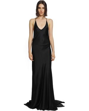 Ann Demeulemeester Eleonor X-Long Slip Dress - Black