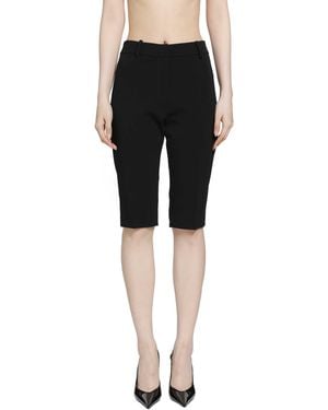 Magda Butrym Tailored Knee-Length Fitted Pants - Black