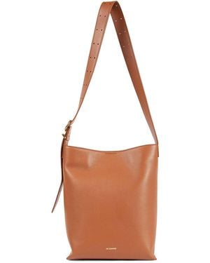 Jil Sander Cannolo Tote - Brown