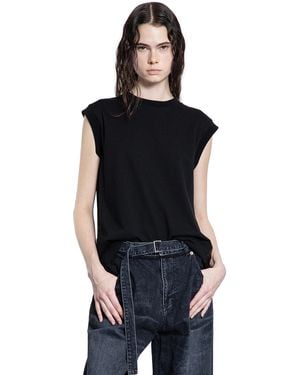 Sacai Leopard Print X Cotton Jersey T-shirt - Black
