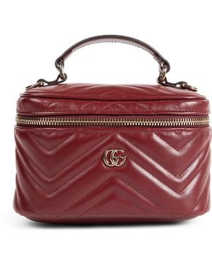 Gucci Gg Marmont Mini Vanity Bag - Red