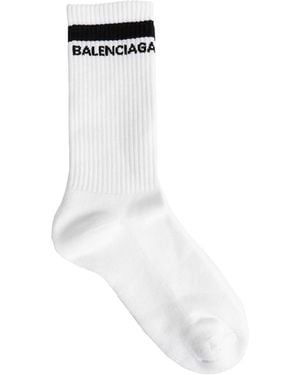 Balenciaga Logo Socks - White