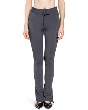 Courreges Knickers Buckle Tech Jersey Trousers - Blue