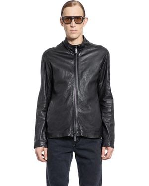Giorgio Brato Vegetable Tanned Biker Jacket - Black