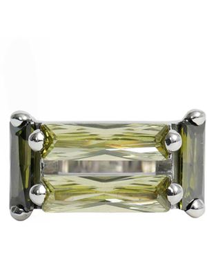 ALAN CROCETTI Crystallised Armour Ring - Green