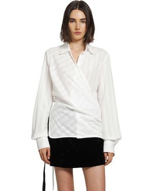 Ann Demeulemeester Alba Wrap Shirt - White