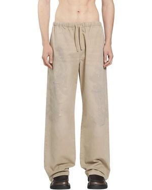 Acne Studios Washed Twill Pants - Natural