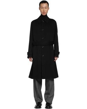Lardini Cashmere Trench Coat - Black