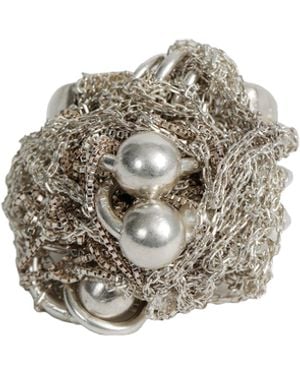 AETHER THEORIES Frogspawn Signet Ring - Metallic