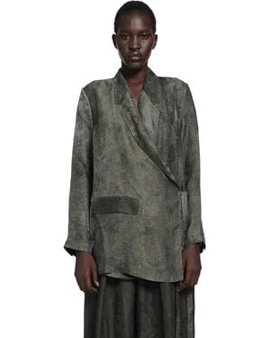 Uma Wang Khloe Jacket - Gray