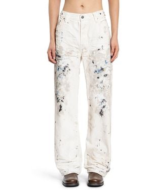 Mastercraft Union Showa Relaxed 'Shiro Pento' Jeans - White
