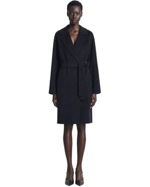 Max Mara Double Face Wool Coat - Blue