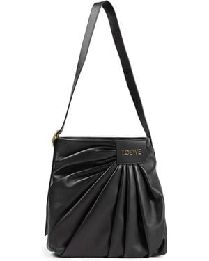 Loewe Draped Tote Bag - Black