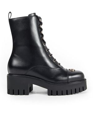 Gucci Gg Ankle Boots - Black