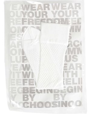 Comme des Garçons Mesh Socks - White