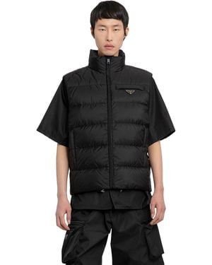 Prada Padded Re-Nylon Vest - Black