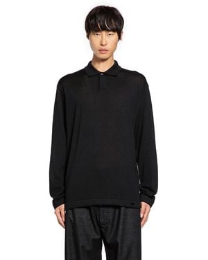 Massimo Osti Studio Jersey Polo - Black
