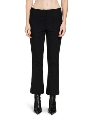 Courreges Heritage Cropped Bootcut Trousers - Black
