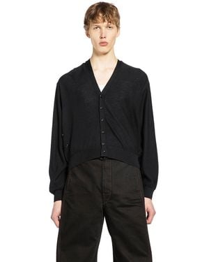 Lemaire Twisted Cardigan - Black