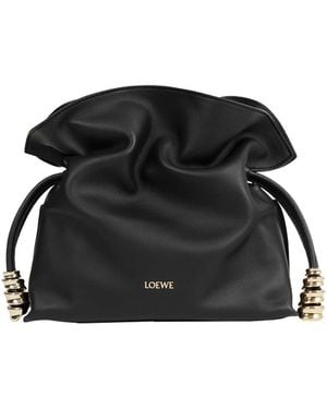 Loewe Mini Coil Flamenco Clutch - Black
