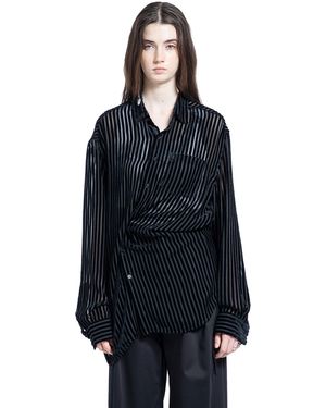 Ann Demeulemeester Elisabeth Long High Comfort Shirt - Blue