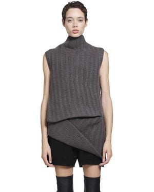 Rick Owens Tower Babel Top - Gray
