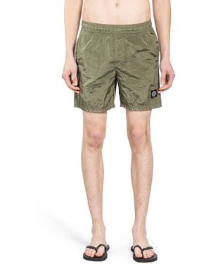 Stone Island B100004 Nylon Metal Swim Shorts - Green