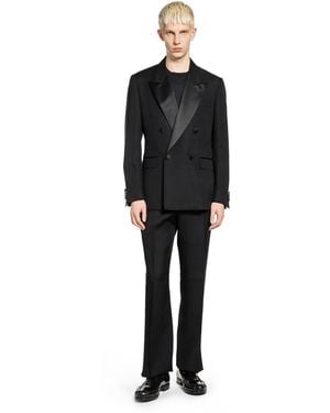 Lardini Double-Breasted Suit - Black