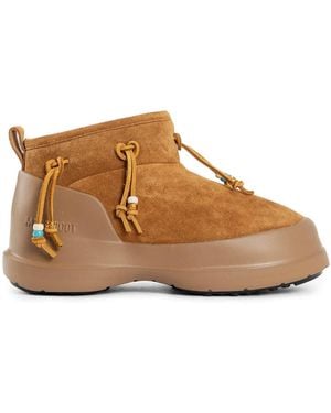Moon Boot Luna Low Beads Suede Boots - Brown