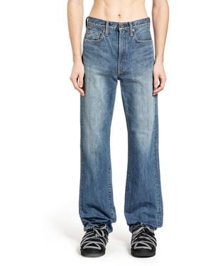 Kapital Zimbabwe Denim 5P Monkey Th Jeans - Blue