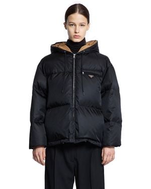 Prada Chevron Wool Blazer - Black