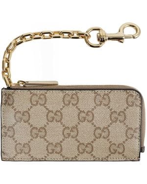 Gucci Essence Classic Zip Key Case - Metallic