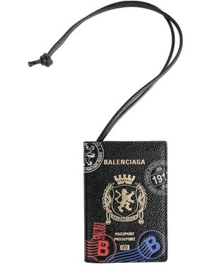 Balenciaga Passport Card Holder - Black