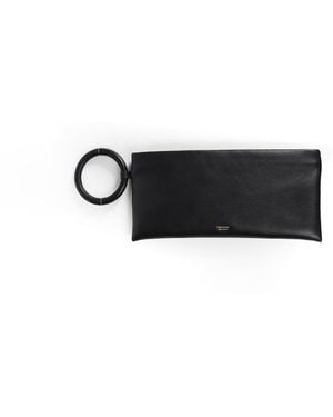 Tom Ford Nappa Leather Bangle Cloutch - Black