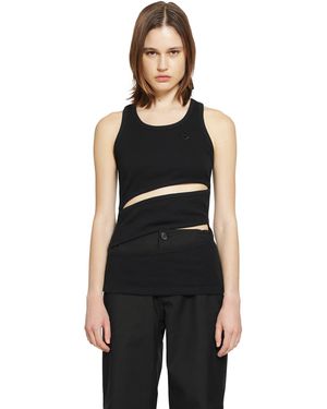 Coperni Spiral Tank Top - Black