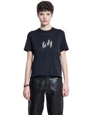 Ann Demeulemeester Fanie 'Holy' Standard T-Shirt - Blue