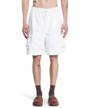 Gucci Web Cotton Ripstop Cargo Shorts - White